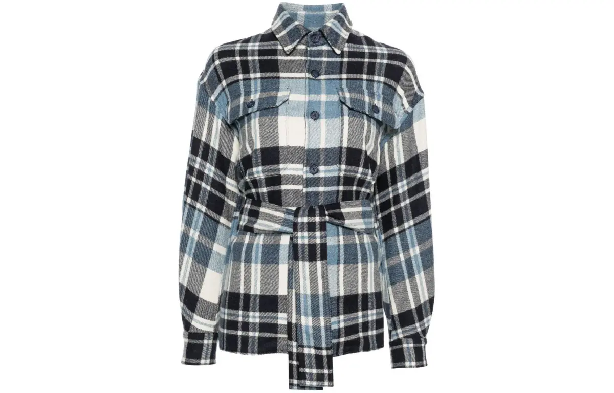 Polo Ralph Lauren Plaid-check Belted Shirt