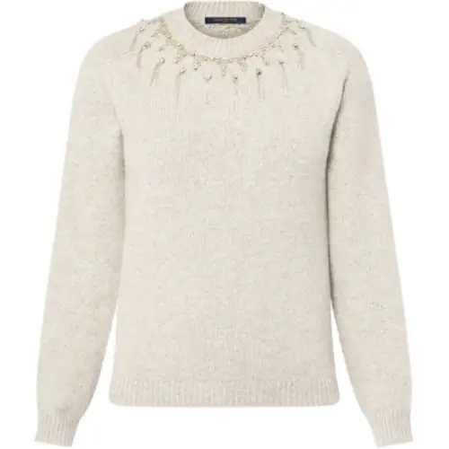 Lv Tassel Embroidery Pullover