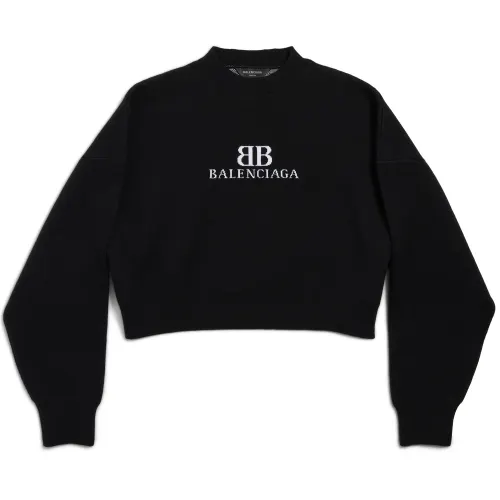 Balenciaga Bb Logo Knitted Jumper
