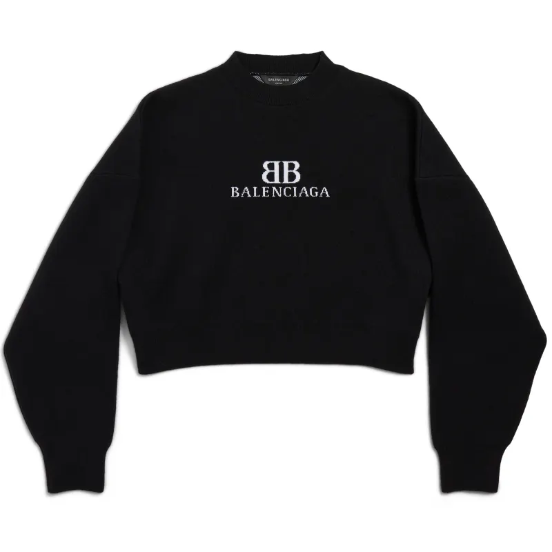 Balenciaga Bb Logo Knitted Jumper