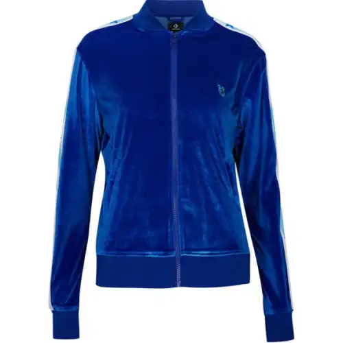 Converse Miley Cyrus Velvet Track Jacket Jackets & Coats Women's Blue