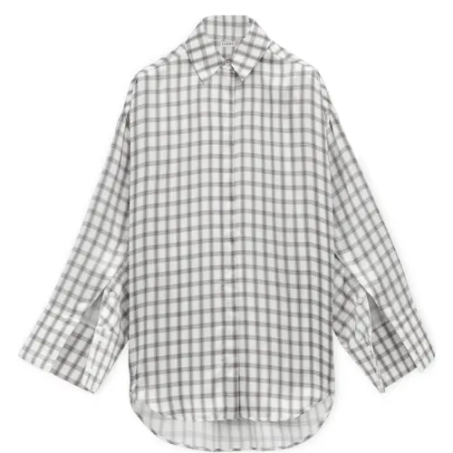 LOEWE Checked Satin Shirt