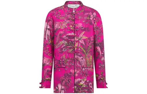 DIOR Shirts Women's Pink Stand Collar Moderate Other
