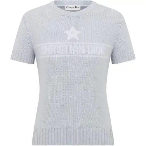DIOR SS25 Cashmere Sweater Women's Blue