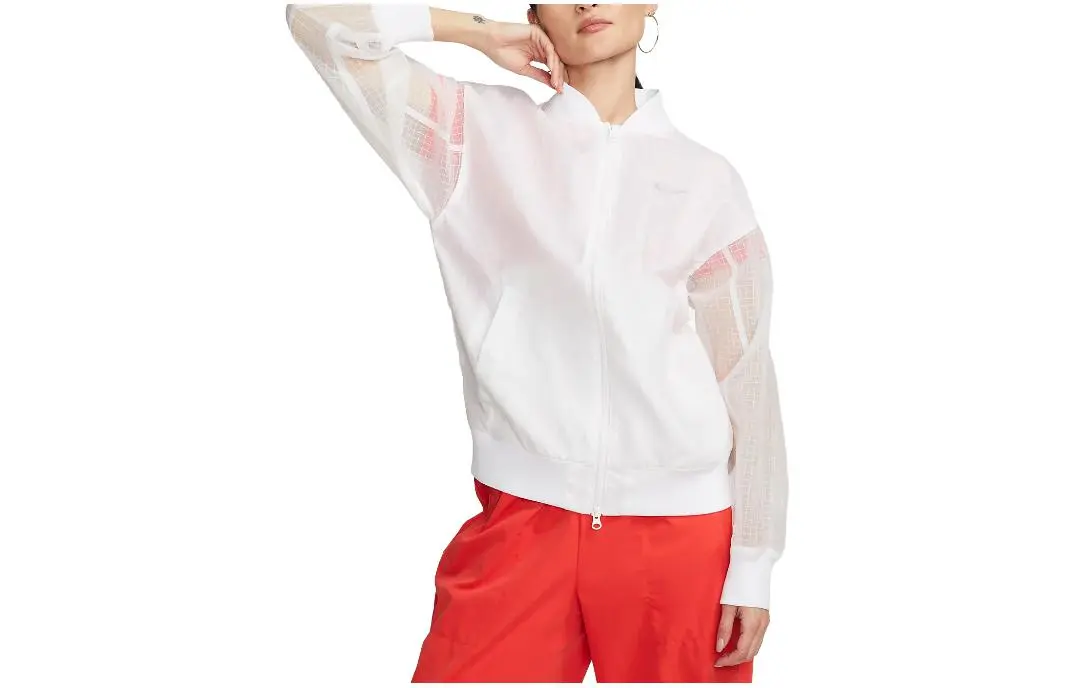 Nike Sportswear Essentials Women's Woven Sports Jacket White