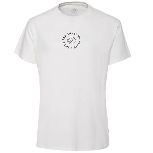 Converse Drop Shoulder Sleeve T Shirt Women's White