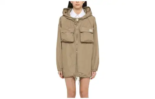 MIU MIU Jackets Women's Khaki Hooded Moderate Other