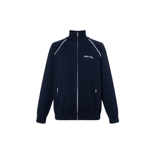 MIU MIU Logo embroidered Bomber Jacket