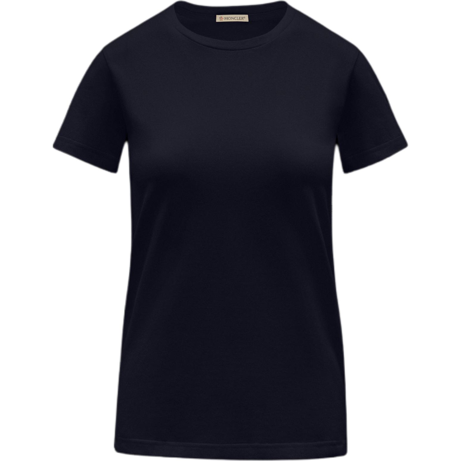 Женская футболка Moncler Basic (синяя)