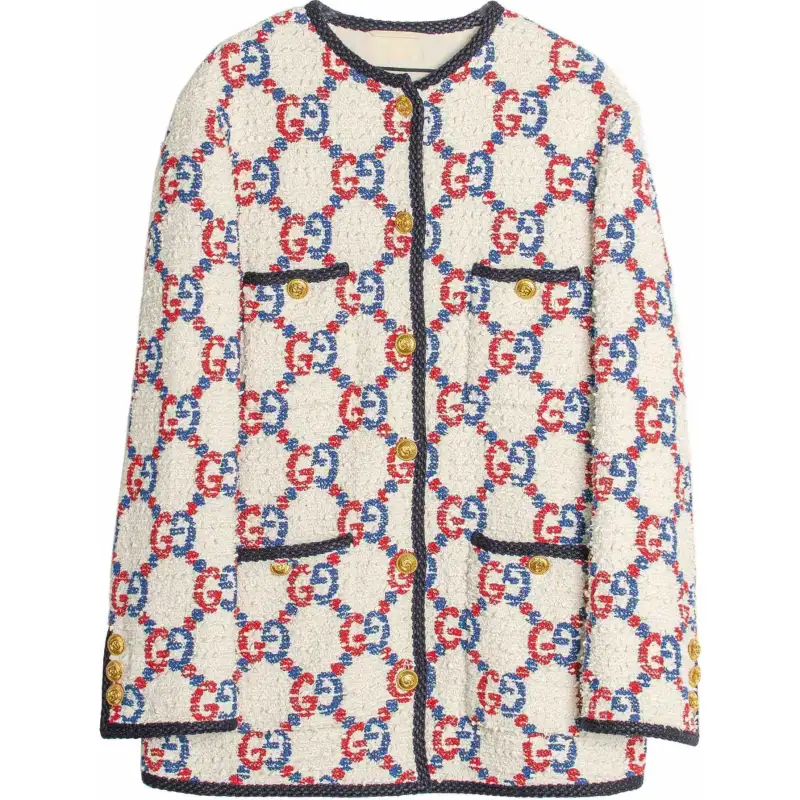 GUCCI 2010s Gg Tweed Jacket