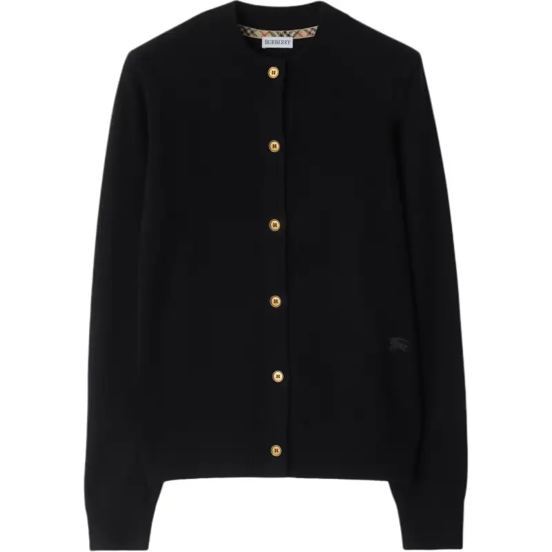 Burberry Crewneck Knitted Buttoned Cardigan