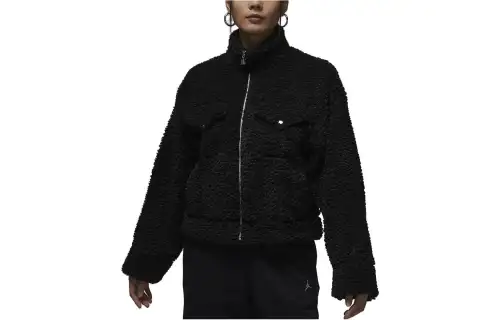 Jordan Jackets Women's Black Stand Collar Moderate Other