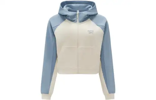 Reebok Jackets Women's Ecru/Blue Hooded Moderate Other