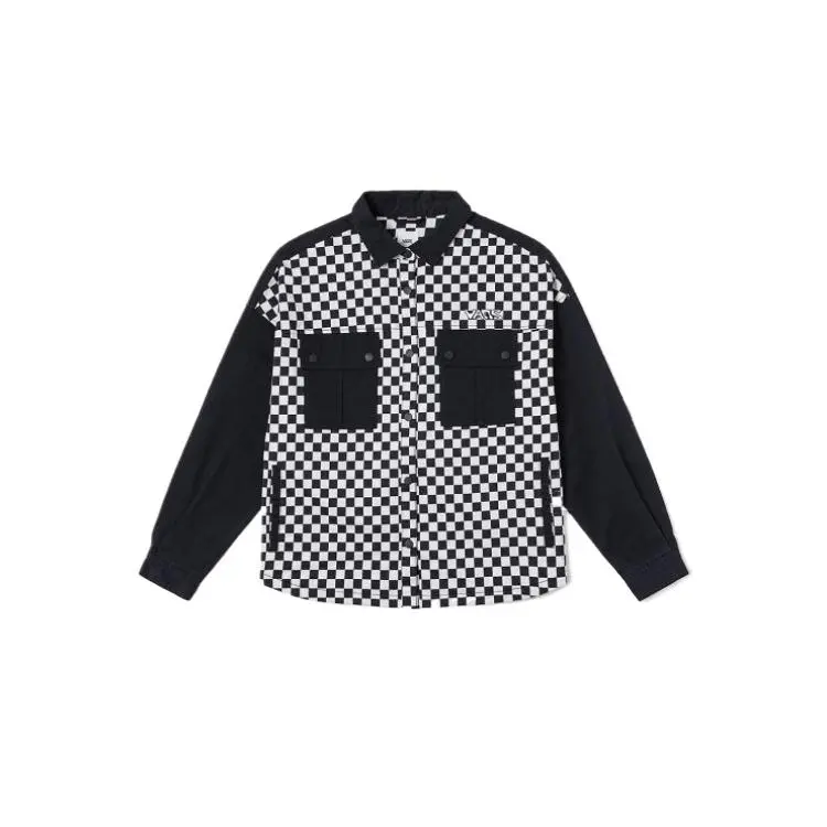 Vans Shirt Women's Black Checkerboard