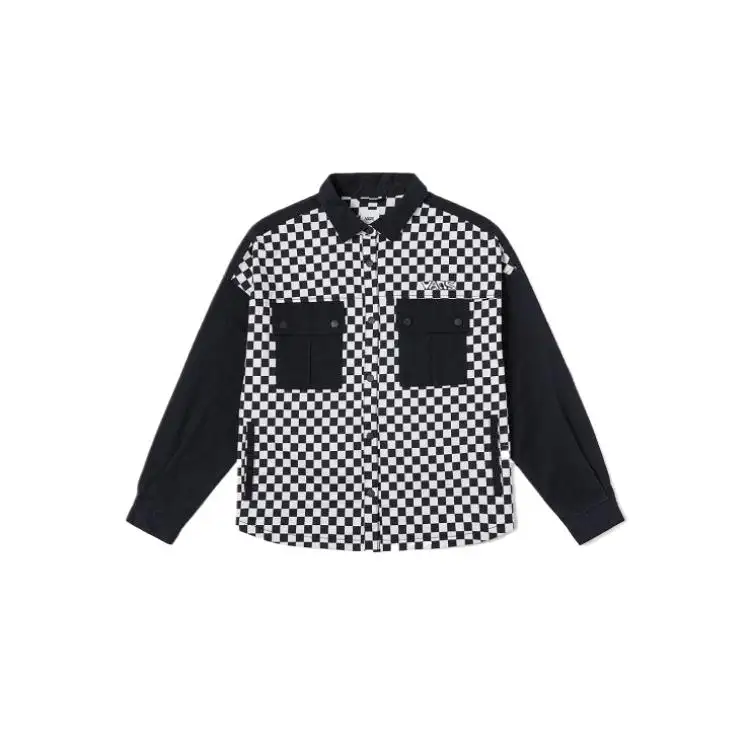 Vans Shirt Women's Black Checkerboard