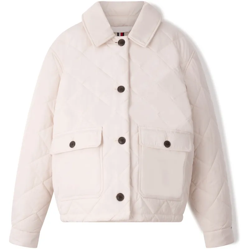 Tommy Hilfiger Long Sleeved Padded Quilted Jacket