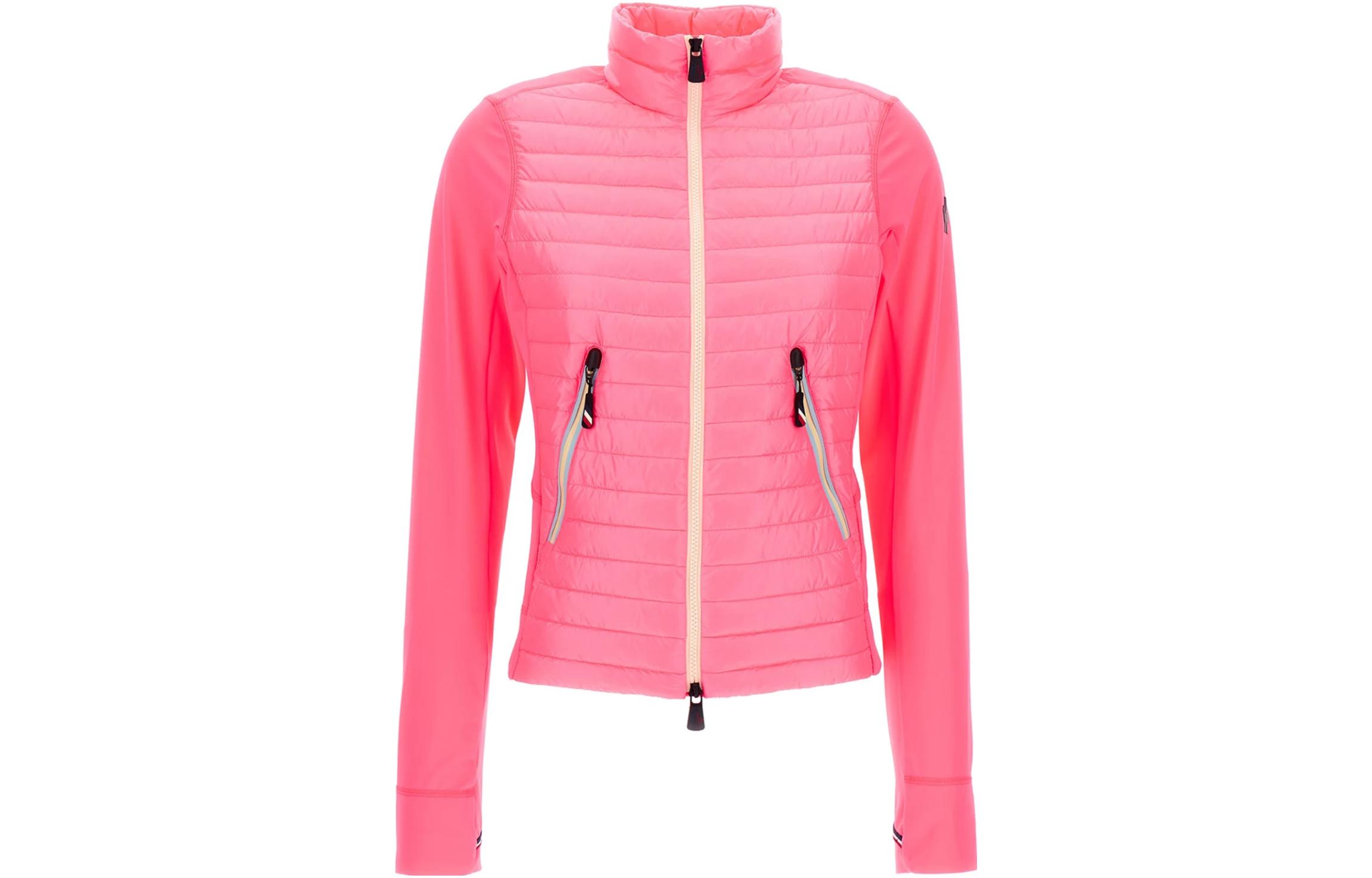 Женский пуховик Moncler CARDIGAN (розовый)