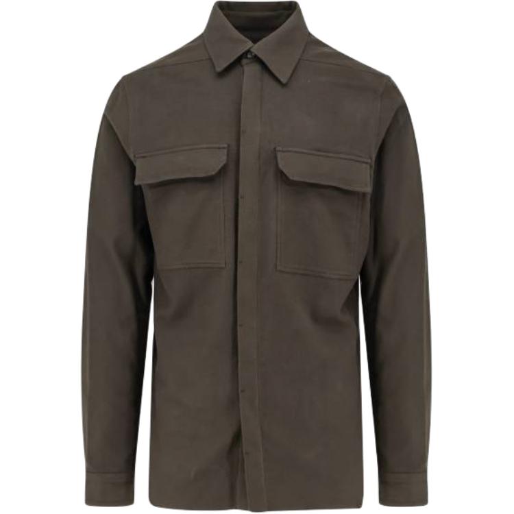 RICK OWENS Fleece Textured Work Shirt