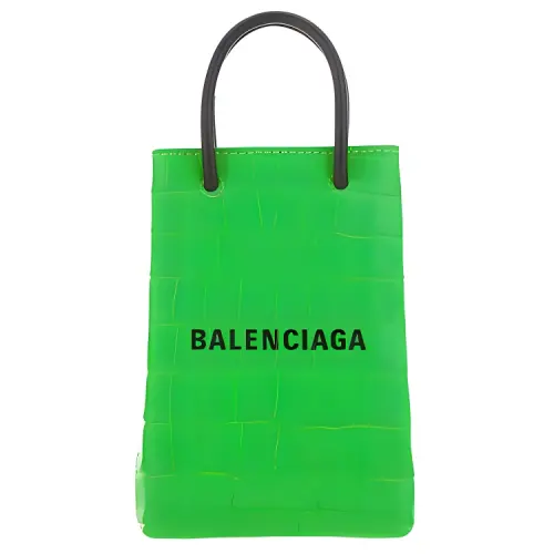 Balenciaga Cow Leather Shopping Bag, Crossbody Handbag, Crossbody Bag, Cell Phone Pouch Women's Green