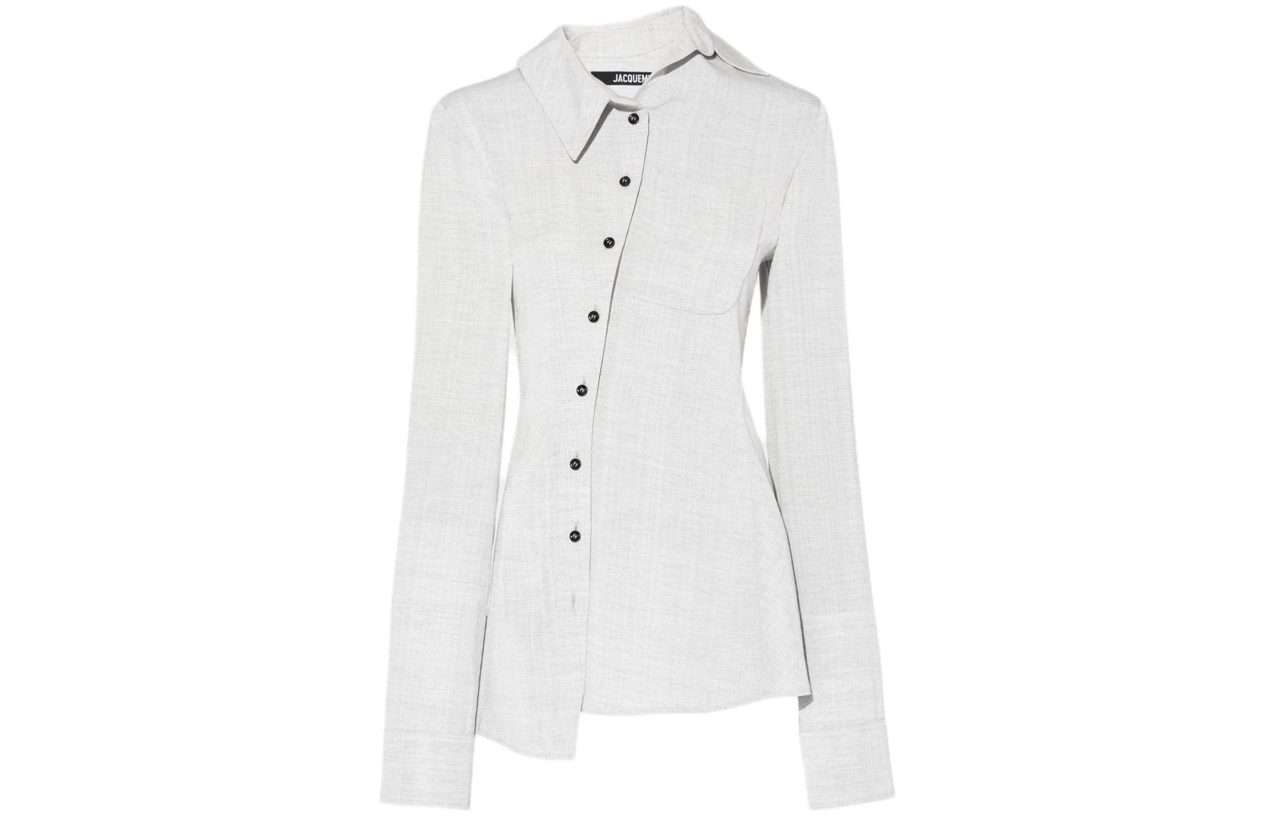 Jacquemus La chemise Pablo asymmetric shirt