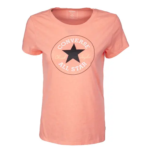 Converse T Shirt Women's Textured Bright Orange