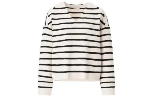 UNIQLO C Collection Knitwear Women's White V Neck Moderate Other