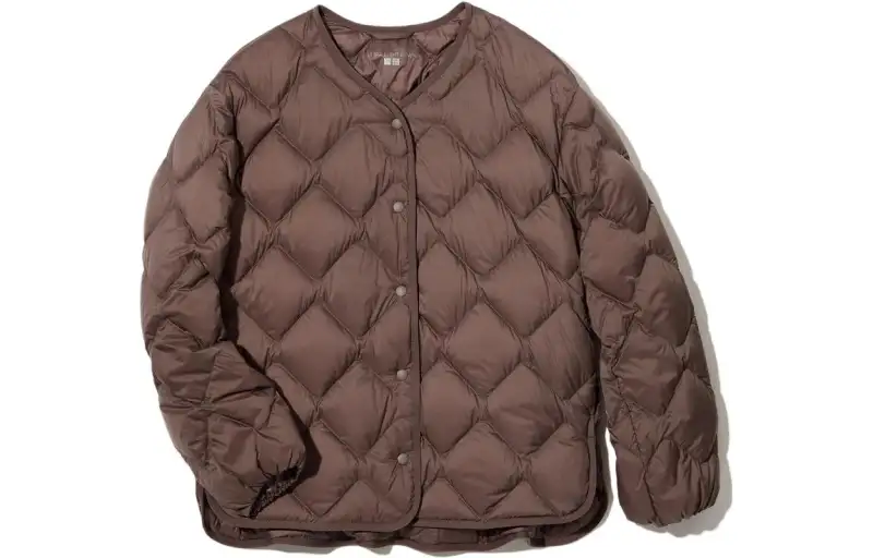 UNIQLO Down Jackets Women's Coffee Crew Neck Moderate Other