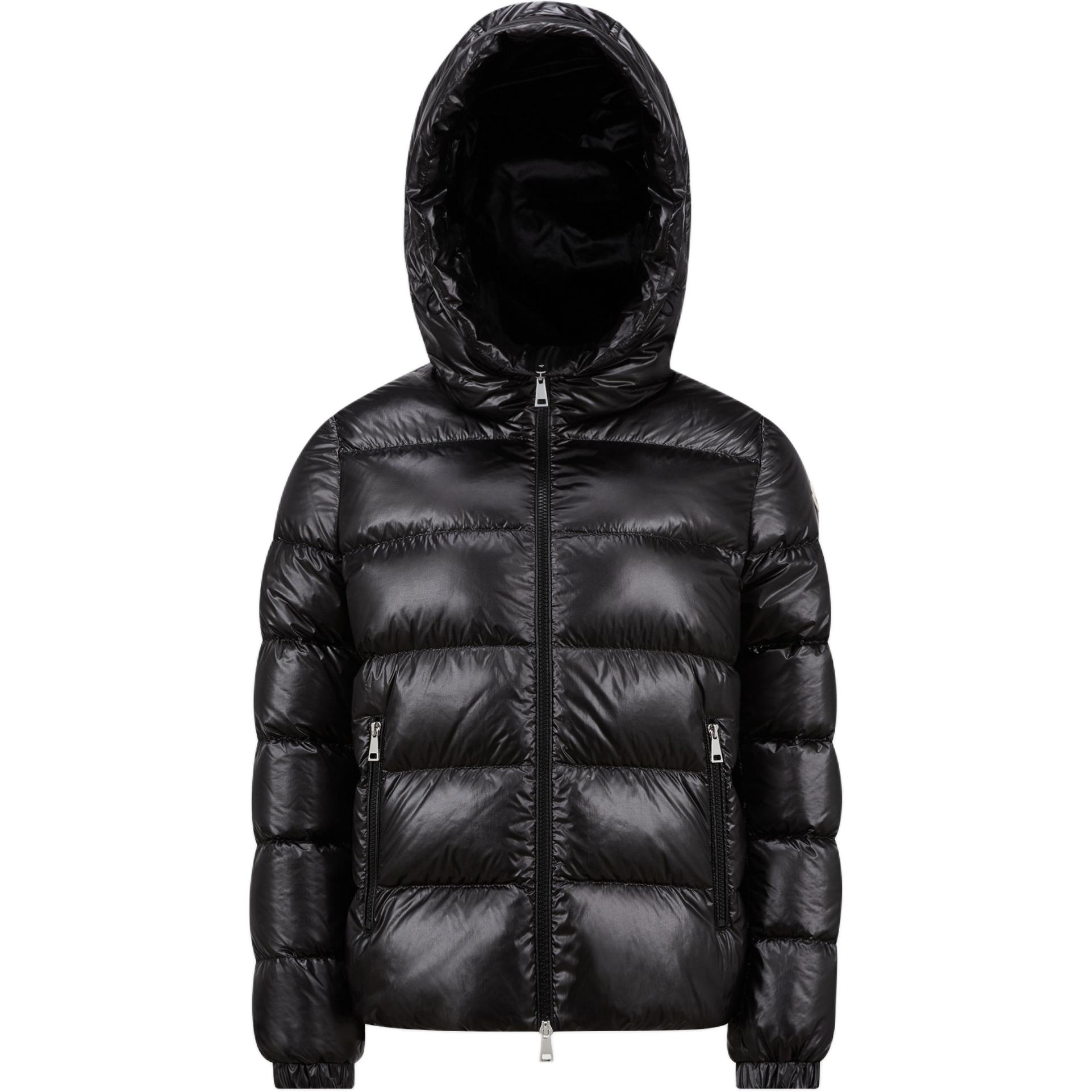 Женский пуховик Moncler Biron (темно-синий)