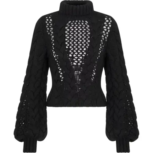 DIOR Knitwear Women's Black Turtleneck Moderate Other