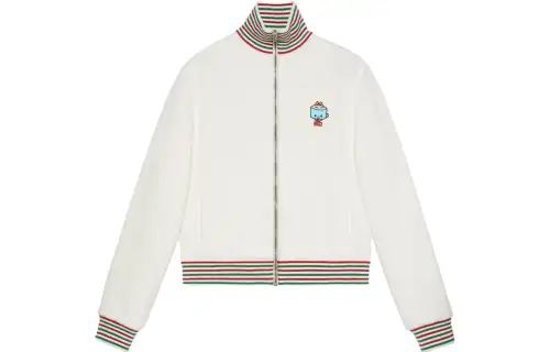 GUCCI Jackets Women's Ecru Turtleneck Moderate Other