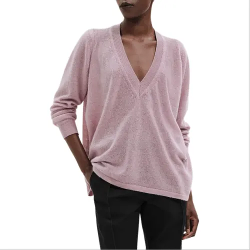 HERMES SS25 Cashmere Sweater Women's Light Rose