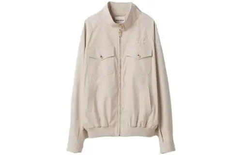 【Previous Season】logo-appliqué cotton jacket