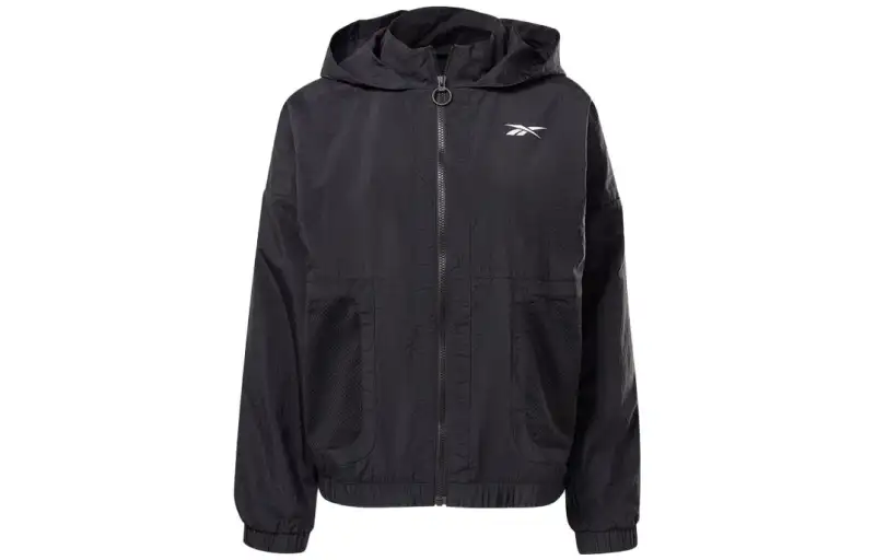 Reebok Jackets Women's Black Hooded Moderate Other