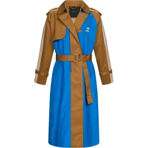 Adidas Originals Blue Version Collection Abrigo Largo Jackets & Coats Women's Blue/Brown