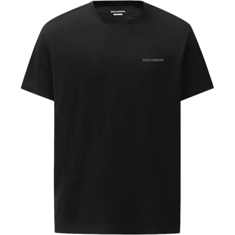 SALOMON T-Shirts Men's Black Crew Neck
