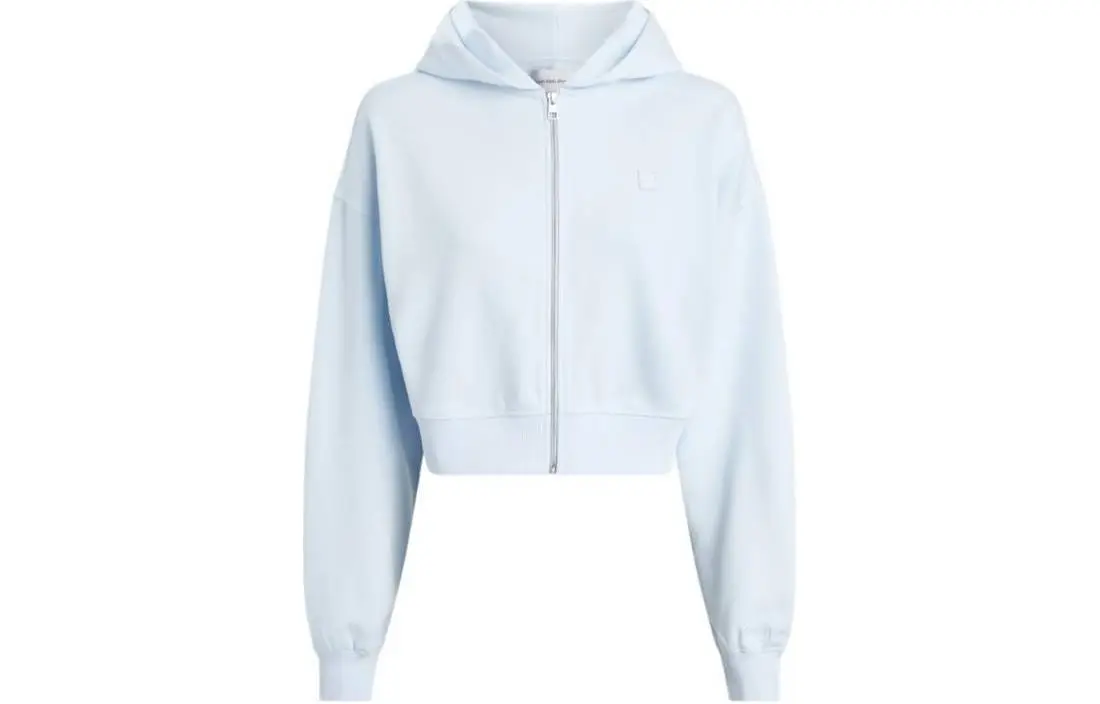 CALVIN KLEIN Kadın Ck Embro Badge Fermuarlı Sweatshirt Jackets & Coats Women's Blue