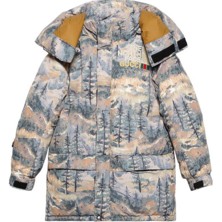 Женская куртка Gucci GUCCI x THE NORTH FACE (желтая)