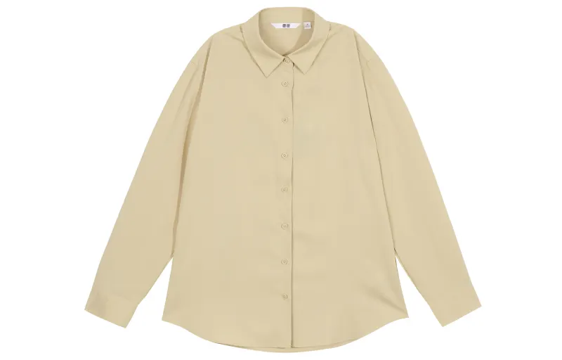 UNIQLO Shirt Women's Dark Beige