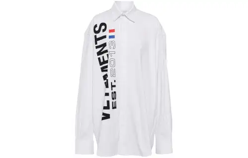 Vetements Shirts Women's White Pointed Collar Moderate Other