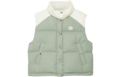 GUCCI Monogrammed Button-Up Padded Vest