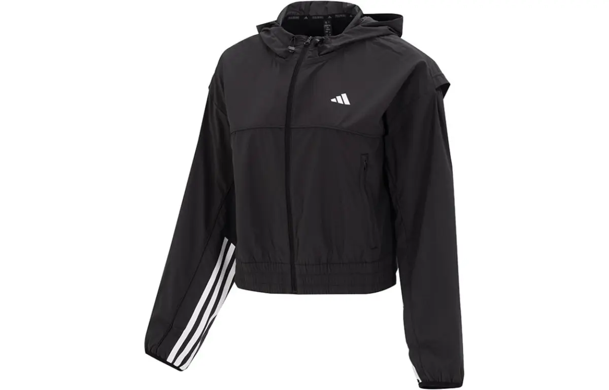 Adidas Jackets Women's Black Hooded Moderate Other