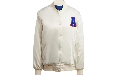 Adidas Originals Satin Collegiate Jacket Jackets & Coats Women's Wonder White