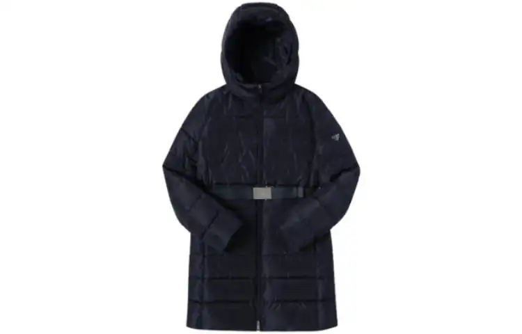 PRADA Down Jackets Women's Black Hooded Duvet Down Jacket