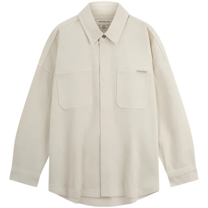 CALVIN KLEIN Shirt Women's White Denim