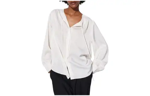 UNIQLO Shirts Women's Ribbon Collar Moderate Other