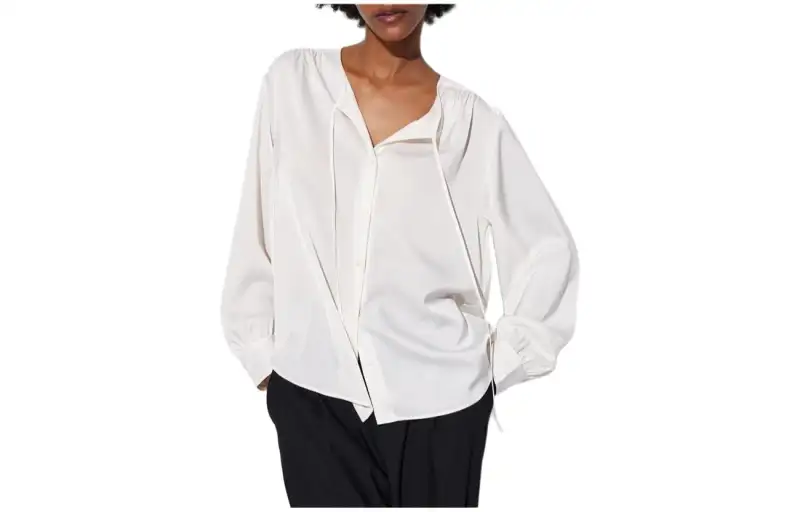 UNIQLO Shirts Women's Ribbon Collar Moderate Other