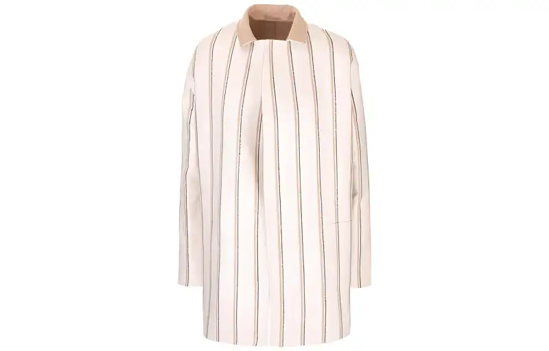 Loro Piana Stripes Jacket Women's White
