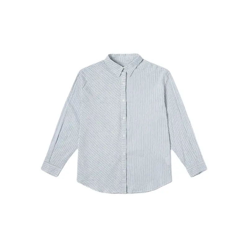 Vans Shirts Women's White/Blue Lapel Moderate Other
