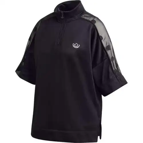 Adidas Originals Drop Shoulder Sleeve T Shirt Women's Black