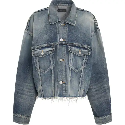 【Zoomed ImageryPrevious Season】deconstructed panelled denim jacket